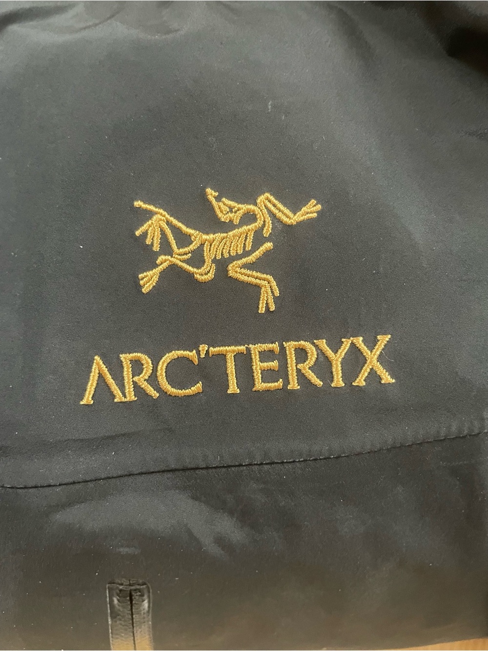 Arcteryx Alpha SV Jacket Size Large/L Great Condition Black and Gold - Picture 3 of 4